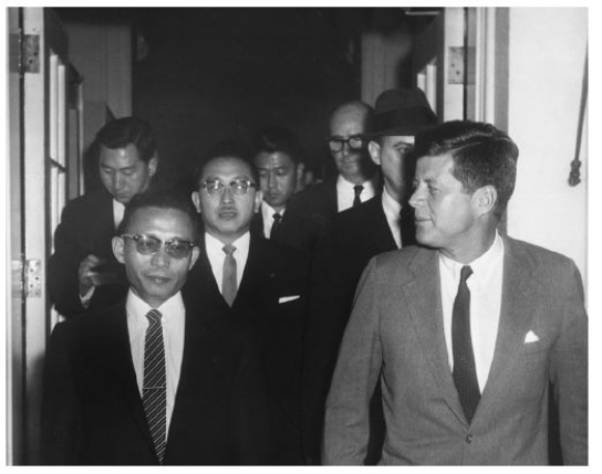 -The image President Park and President Kennedy represents a period when the US friendship for the ROK was ________.
