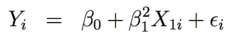 The following is an example of a polynomial OLS model.   