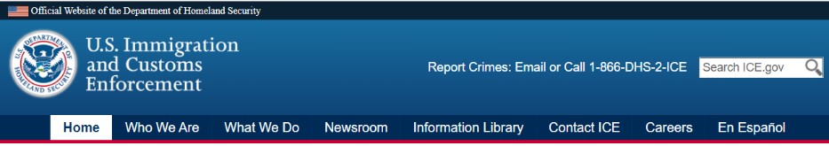 <strong>Below are screen shots of the main navigation bar of the U.S. Immigration and Customs Enforcement ( HYPERLINK https://www.ice.gov/ https://www.ice.gov/). Image 1 is the English version, and image 2 is the Spanish (español) version of the same website. What unethical communicative practice could the U.S. government be in violation of?    </strong> A) Promotion of prejudice. B) Stealing copyright material. C) Displaying misleading figures. D) Displaying too many illustrations. <div style=padding-top: 35px> 