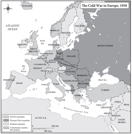 <strong> -Warsaw Pact countries are those allied with</strong> A) The North Atlantic Treaty Organization B) The United States C) The Soviet Union D) No one-those were the neutral countries