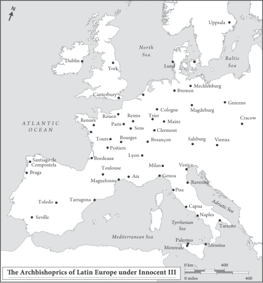<strong> With what technique did Innocent III manage, direct, and standardize these archbishops and their subordinates?</strong> A) He called them all to the Fourth Lateran Council B) He gave them free rein to rule their dioceses as they saw fit C) He disseminated written codes of canon law D) He handed control to his council of cardinals to regulate them