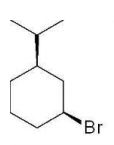 <strong>Which of the following compounds undergoes an E2 reaction most readily?</strong> A) B) C) D) E)