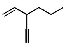 <strong>What is the systematic name for the following compound? ? </strong> A) 3-ethynyl-1-hexene B) 3-ethenyl-1-hexyne C) 3-propyl-4-penten-1-yne D) 3-propyl-1-penten-4-yne E) 3-propyl-1,4-pentenyne