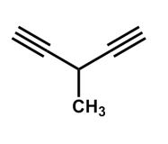 <strong>What is the systematic name for the following compound? </strong> A) 1,1-diethynylethane B) 3-ethynylbutyne C) 3-butynylethyne D) 3-ethynyl-1-butyne E) 3-methyl-1,4-pentadiyne