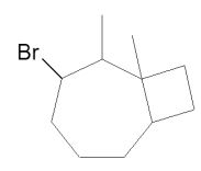 <strong>Assuming that a single carbocation rearrangement occurs, which of the following molecules is the major product of this reaction? </strong> A) B) C) D) E)