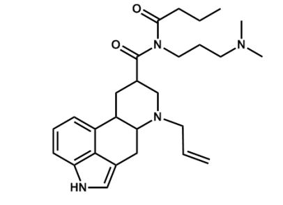 <strong>How many asymmetric carbon centers are found in cabergoline, a drug used to treat Parkinson's disease? </strong> A) 1 B) 2 C) 3 D) 4 E) 5