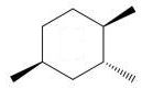 <strong>Which of the following trimethylcyclohexanes has the most stable chair conformer?</strong> A) B) C) D) E)