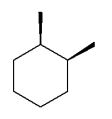<strong>Which of the following dimethylcyclohexanes has the most stable chair conformer?</strong> A) B) C) D) E)