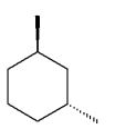 <strong>Which of the following dimethylcyclohexanes has the most stable chair conformer?</strong> A) B) C) D) E)
