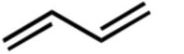 How many nodes are between the nuclei in the ground-state LUMO of 1,3-butadiene?