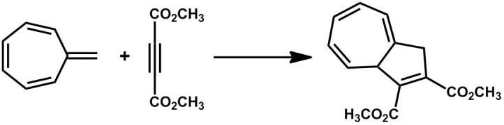 The following cycloaddition reaction can be described as ____________.
