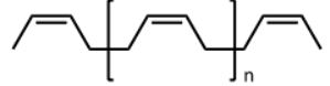 <strong>Which of the following polymers represents natural rubber?</strong> A) B) C) D) E)