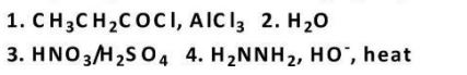 <strong>Which of the following series of reactions will give the desired product? </strong> A) B) C) D) E)