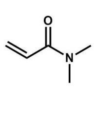 <strong>What is the name of the compound shown here? </strong> A) N-methyl-N-methylpropanamide B) N,N-dimethylaminoacrylate C) N,N-dimethylpropanamine D) N,N-dimethylpropanamide E) N,N-dimethylpropenamide