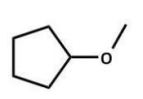 <strong>Of the following ethers, which would be least likely to form peroxides and hence be safer to use in a laboratory?</strong> A) B) C) D) E)