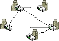 <strong>What is the topology used to create the following WAN connections among distributed branch locations of a company? </strong> A) star B) partial mesh C) tree D) bus E) ring