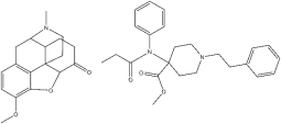 <strong> These two compounds both bind with opioid receptors in the body and induce similar physiological effects. They can be considered as</strong> A) substantially pharmacologically similar B) substantially chemically similar C) both controlled substances in Schedule I D) substantially physio-chemically similar E) none of the above