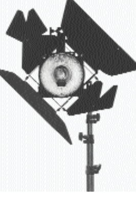 <strong>Which of the lighting instruments above is using a flag? (circle the correct letter)</strong> A) B) C)