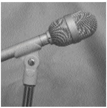 <strong>Which of the following is a boundary microphone? (circle the correct letter)</strong> A) B) C)