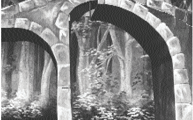 <strong>The flat behind the arch in this picture is called </strong> A) a dutchman B) a chroma key drop C) a masking flat D) a cyc E) none of the above