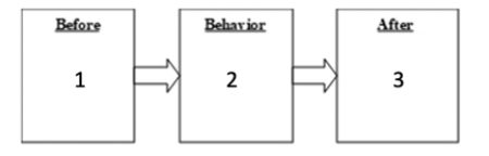 <strong>Match the number to the words that should go in the corresponding box to fill in the contingency diagram for the behavioral intervention using punishment (squirt of lemon juice) to reduce regurgitation (i.e., throwing up) for Sandra. -Before</strong> A) Sandra starts vigorous tongue movements B) Sandra stops throwing up C) No lemon juice in face D) Lemon juice in face