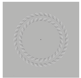 <strong>The illusion below is known as the: </strong> A) A. horizontal-vertical illusion B) Müller-Lyer illusion C) Pinna-Brelstaff illusion D) Ponzo illusion