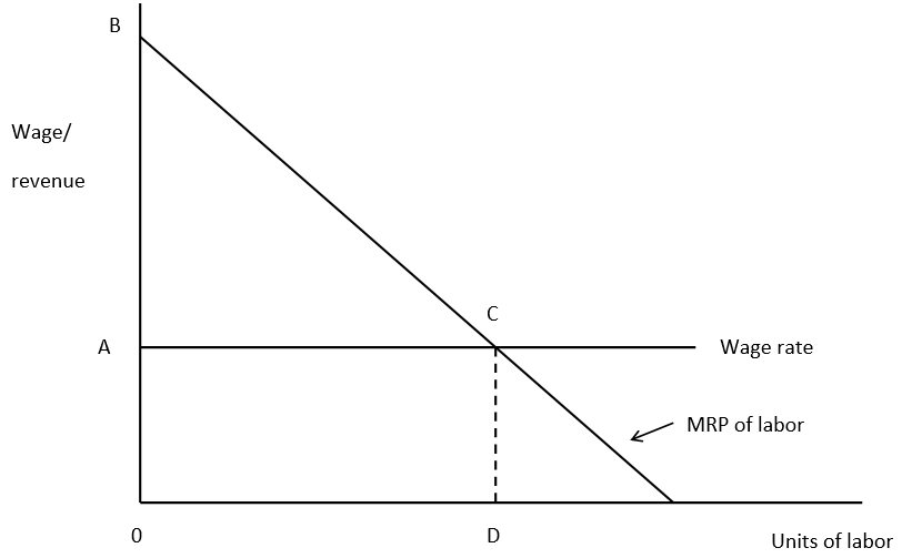 <strong>Answer the next three questions based upon the following diagram: -The return to capital will equal:</strong> A) ABC B) 0BD C) 0ACD D) 0BCD
