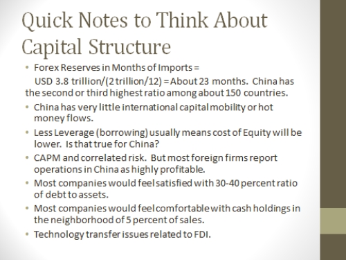 Explain why the chapter argues that China's foreign exchange capital structure has been conservative in recent decades. Relate this to questions of capital mobility and financial crises. Discuss this in class in the context of the following notes: