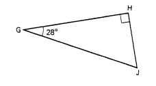 Find angle J in Figure RT15.5. Figure RT15.5