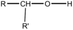 <strong>Which formula is an alcohol?</strong> A) B) C) D) E)