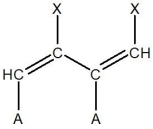<strong>For the following segment of a polymer, what would be the expected monomer used to make it? </strong> A) B)HC=CH C) D) E)