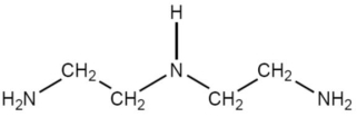 <strong>The complex ion, [Cr(dien)<sub>2</sub>]<sup>3+ </sup>is shown below. The coordination number of the chromium ion in the [Cr(dien)<sub>2</sub>]<sup>3+</sup> is: dien =  </strong> A)1 B)2 C)3 D)4 E)6 <div style=padding-top: 35px> 