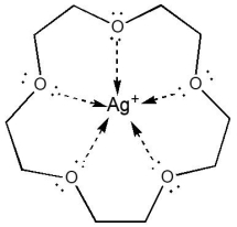 <strong>The coordination number of Ag, in the following complex, is: </strong> A)1 B)2 C)3 D)4 E)5