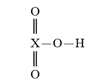 <strong>Given that X is the same atom for each of the following, which is the strongest oxyacid?</strong> A) B) C) D) E)