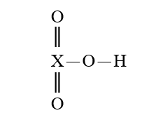 <strong>Given that X is the same atom for each of the following, which is the strongest oxyacid?</strong> A) B) C) D) E)
