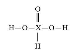 <strong>Given that X is the same atom for each of the following, which is the strongest oxyacid?</strong> A) B) C) D) E)