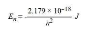 <strong>Calculate the energy required to excite a hydrogen atom by causing an electronic transition from the energy level with n = 1 to the level with n = 4. Recall that the quantized energies of the levels in the hydrogen atom are given by: </strong> A)2.02 × 10<sup>-</sup><sup>29</sup> J B)2.04 × 10<sup>-</sup><sup>18</sup> J C)2.19 × 10<sup>5</sup> J D)2.25 × 10<sup>-</sup><sup>18 </sup>J E)3.27 × 10<sup>-</sup><sup>17</sup><sup> </sup>J