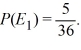 Find the probability of not occurring if