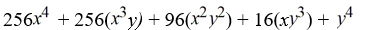 <strong>Expand <sup> </sup>using the binomial theorem.</strong> A) B) C) D)