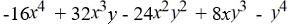 <strong>Expand using Pascal's Triangle.</strong> A) B) C) D)