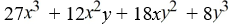 <strong>Expand using Pascal's Triangle.</strong> A) B) C) D)