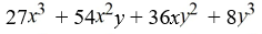 <strong>Expand using Pascal's Triangle.</strong> A) B) C) D)