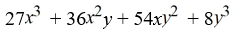 <strong>Expand using Pascal's Triangle.</strong> A) B) C) D)