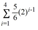 Find the sum of the finite geometric series   .
