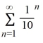 Find the sum of the infinite geometric series   .