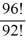 Simplify the ratio of factorials   .