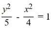<strong>Find the standard form of the equation of the hyperbola with foci (0, 3) and and vertices and </strong> A) B) C) D)