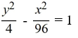<strong>Find the standard form of the equation of the hyperbola with foci (-10, 0) and and vertices (-2, 0) and (2, 0).</strong> A) B) C) D)