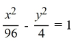 <strong>Find the standard form of the equation of the hyperbola with foci (-10, 0) and and vertices (-2, 0) and (2, 0).</strong> A) B) C) D)