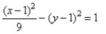 <strong>Find the standard form of the equation of the hyperbola from the given graph. </strong> A) B) C) D)
